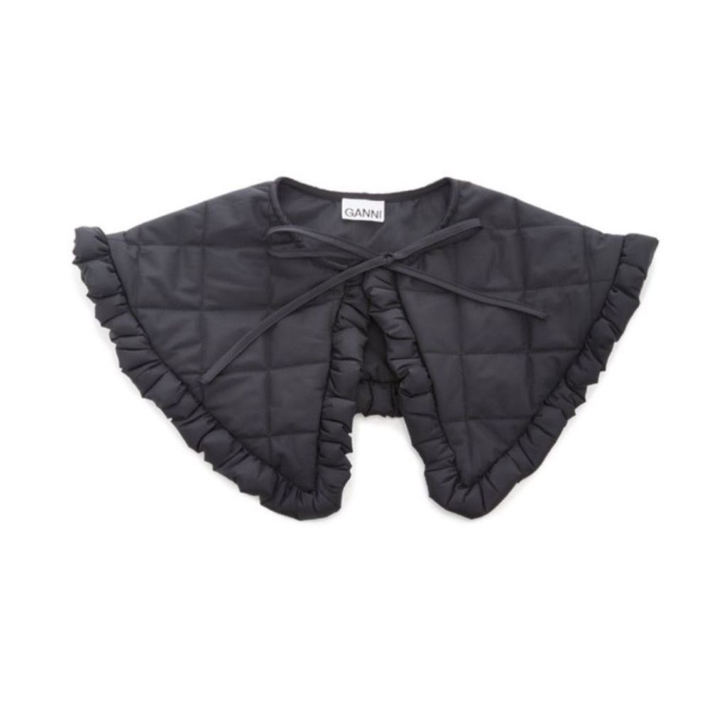 Ganni Ripstop Quilted Collar